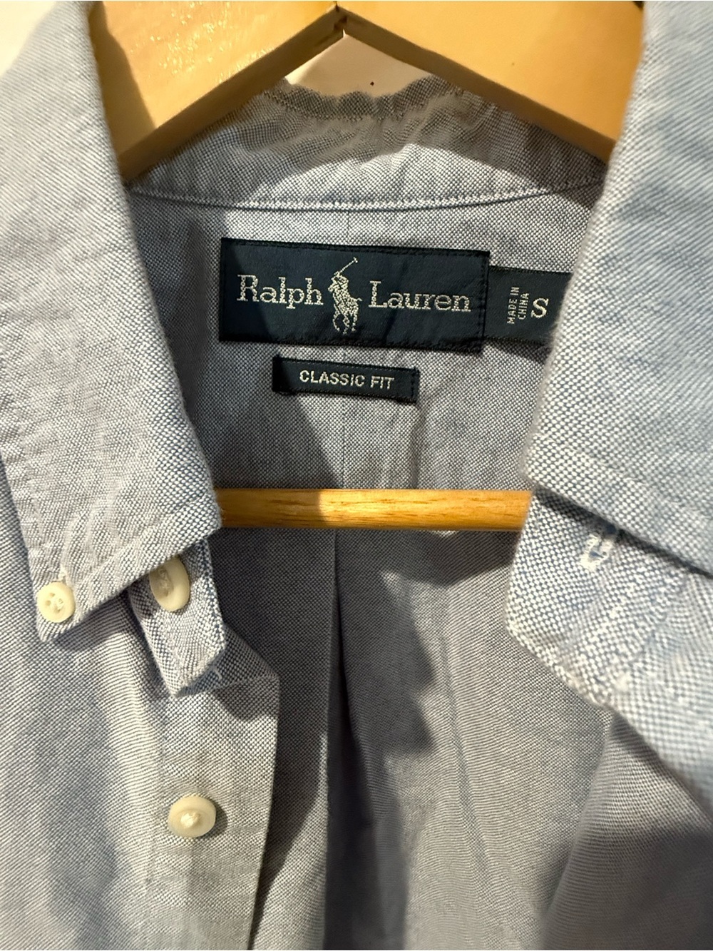 Ralph Lauren Men's Light Blue Oxford Button-Down Shirt